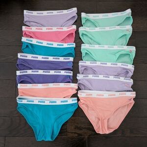 sz:S Puma Girls/Youth Bikini Underwear (Set of 7)